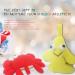 Bleu Bath 2 Pack Animal Body Scrubber Natural Linen Shower Balls for Kids - Gentle Exfoliating Bath Sponge Loofah Pouf - Yellow Starfish Red Crab Design - Buy Online on SooperMarket.com
