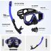 Adults Snorkeling Set with Dry Top Snorkel, Flippers, Mask, and Gear Bag - Blue-Black - Large-X-Large - Buy Online on SooperMarket.com