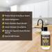 AZEN 16oz Food Grade Mineral Oil for Cutting Boards - Protect & Restore Wood with Brush - Buy Online on SooperMarket.com