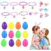 Kirdume Easter Eggs Prefilled With Bracelets - Prefilled Bright Easter Eggs with Bracelets - Easter Basket Stuffers Easter Party Favours for Girls Kids Children Boys Sh-08 - Buy Online on SooperMarket.com