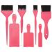 Balayage Kit with Highlighting Board and Hair Dye Brushes (Pink, 3 Sizes, 7 Piece Set)