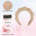 Spa Headband for Women- Bubble Skincare Headband with Wristbands- Terry Cloth, Soft Puffy Design- Black & Light Brown- Ideal for Face Washing and Makeup- Gift Idea - Buy Online on SooperMarket.com