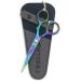 STONLI 5 inches Premium Beard & Moustache Scissors for Men - Your Ultimate Facial Hair Styling Tool - Nose Hair Trimming Scissors (Iridescent)