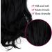 OMGREAT Halo Hair Extension - Invisible Secret Wire Dark Black Curly Wavy Hairpiece 20 inch - Buy Online on SooperMarket.com