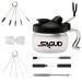 SAGUD 19 Piece Airbrush Cleaning Kit  Glass Airbrush Cleaning Pot with Holder  5 Cleaning Brushes  5 Cleaning Needles  1 Washing Needle  1 Repair Tool  Air Brush Protection Covers.