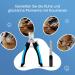HOMJOY Professional Pet Nail Scissors & Files - Stainless Steel Nail Clippers for Dogs Cats Guinea Pigs - Safe & Durable Blue - Buy Online on SooperMarket.com