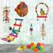 17-Piece Bird Parakeet Toy Set | Swing, Chew, Climb, Hang | Coconut Cage Toys for Cockatiels, Conures, Finches, Budgies | Lovebird Accessories - Buy Online on SooperMarket.com