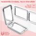 Compact Magnifying Travel Mirror Set - Double Sided 1X/2X Magnification, Marble Design - Perfect Gift for Women, Girls, Graduation, Birthday or Christmas - Buy Online on SooperMarket.com