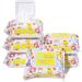 Baby Wipes - HAPPY BUM Saline Baby Wipes, Hypoallergenic, Unscented, 180 Count (6 Packs of 30 Wipes) Saline Nose and Face Wipes