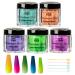 LET'S RESIN Thermochromic Pigment Powder Temperature Activated That Changes at 88 F-5 Colors Changing Powder for Nail Polish  Paint  Slime  Epoxy  Resin  Ink  Fabric Art  Casting-3 Gram Each