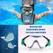Kids Swim Mask with Nose Cover | Snorkel Diving Mask for Scuba Snorkeling | Anti-Fog Lens | Waterproof Socket | 180 View Angle | Black/Green - Buy Online on SooperMarket.com