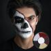 Clown White Black Face Body Makeup 6 Colors Wheel for Special Effects | Halloween Zombie Makeup Kit with Sponge | Non Toxic Professional Palettes - Buy Online on SooperMarket.com