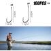 Buy 100PC Fishing Bait with Barbs & 2 Bait Holders - Durable Hard Steel Long Shaft Hooks Jig-Fishing 4/0 - International Shipping Available - Buy Online on SooperMarket.com