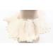 Mytoptrendz Pearl Trim Shimmer Chiffon Organza Scrunchie Ponytail Holdes Elastic Scrunchie Hair Ties Elastic Bobble Dance Bun Decor for Women and Girls (Cream) - Buy Online on SooperMarket.com