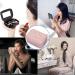 Female Travel Lipstick Case with Mirror - Pink Leather Makeup Bag for Women's Toiletries, Daily Touch-ups & Cosmetic Storage - Buy Online on SooperMarket.com