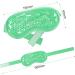 KOLTECH Cooling Gel Eye Mask - Reusable Hot Cold Pack for Stress Relief, Headaches, Migraines, Puffiness - Green - Buy Online on SooperMarket.com