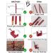 HIKEMAN Folding Lantern Stand Pole - Portable Light Holder for Camping & Outdoor Activities (Red) - Buy Online on SooperMarket.com
