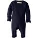 L'Ovedbaby Girls' Organic Snap Footie - Navy (0-3 Months) - Buy Online on SooperMarket.com