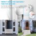 HEELALBABY Retractable Baby Gate for Stair 65" Extra Wide Outdoor Mesh Safety Gate for Dogs or Pets Fabric Indoor Puppy Gates for Doorways - Buy Online on SooperMarket.com