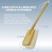 Bleu Bath 2 Pack Exfoliating Loofah Back Brush - 100% Natural Organic Luffa, Long Wooden Handle, for Men, Women, Sensitive Skin - Buy Online on SooperMarket.com