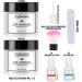 Lofuanna Dip Powder Nail Kit - Clear & White Dipping Powder Starter Set with 2-in-1 Base & Top Coat - Activator Included, No UV/LED Needed - Easy to Apply Nail Art Manicure Set for Beginners - Buy Online on SooperMarket.com