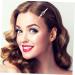 ABOOFAN 3 Sets Crystal Pearl Hair Clip Rhinestone Hair Barrettes Barettes and Hair Clips for Women Crystal Rhinestone Hair Clip Crystal Sparkling Accessories Crystal Mori Department Woman - Buy Online on SooperMarket.com