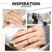 Modelones Gel Polish Nail Art Gel Liner Set - 4 Colors Classic White Black Silver Gold Glitter | French Tip Swirl Nails Design | Soak Off Thin Brush Gel Nail Art Supplies Kit | A-4 Colors Kit - Buy Online on SooperMarket.com