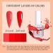 SAVILAND Glows in The Dark Gel Nail Polish Set - 12 Colors Neon Glow Nail Polish for DIY Nail Art - Valentines Day Gift - Buy Online on SooperMarket.com