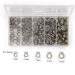 Fishing Stainless Steel Split Rings 201pcs Pack with Plier Set - Saltwater Fishing Plier Tool Kit for Lure Connectors | 5 Sizes | High Tensile Force - Buy Online on SooperMarket.com