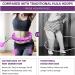 Large Smart Weighted Exercise Hoop for Abdomen Fitness & Weight Loss - Adjustable Weight & Auto-Spinning Ball - Purple - Buy Online on SooperMarket.com