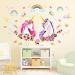 DECOWALL SG-2105 Unicorn Rainbow Wall Stickers - Removable Girls Nursery Bedroom Decor - Buy Online on SooperMarket.com