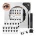 LASHVIEW DIY Eyelash Extension,Individual Cluster Lashes,Natural Cluster Pre-cut Lashes,Home Eyelashes Extension Kit with Cluster Lashes Glue and Tweezers,Featherlight Synthetic Lashes,Reusable(56D-mix12/14mm) 56D#KIT 12&14mm
