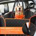 Waterproof Dog Car Seat Cover | Scratchproof Pet Hammock with Side Flaps | Washable Nonslip Backseat Protector for Cars, Trucks, SUVs - Grey - Buy Online on SooperMarket.com