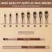 Shine Chance Acrylic Nail Brush Size 8 - 100% Real Kolinsky Art Brush for Acrylic Powder - Handmade Wood Handle Extension Tool for DIY & Professional Use - Buy Online on SooperMarket.com