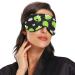 Haskirky Light Blocking Eye Mask - Breathable & Adjustable - For Adults - Ideal for Travel, Yoga, Meditation - Cute Green Frogs Design - Buy Online on SooperMarket.com