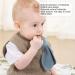 Wooden Teething Toy Ring with Colored Cotton Yarn - Blue & Black Teething Bracelet for Babies - Hand Grip Training - Buy Online on SooperMarket.com