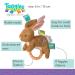 Taggies Teether Baby Rattle - Harmony Bunny | Soothing Teething Toy - Buy Online on SooperMarket.com