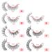 Russian Strip Lashes with Clear Band - D Curl Cat-Eye 12mm Wispy False Eyelashes | 14 Pairs | Heracks - Buy Online on SooperMarket.com
