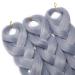Tess Braids Extensions Art Hair Crochet Jumbo Braids | Synthetic Braiding Hair 165g 41 (100cm) - Silver Gray 104cm | International Shipping Available - Buy Online on SooperMarket.com