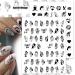 Bad Girl 3D Nail Art Stickers - Black and White Self Adhesive Design for Sexy Women and Girls | 8 Sheets - Buy Online on SooperMarket.com