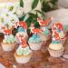36 Pieces Fox Cupcake Toppers - Wild Animal Birthday Decorations & Muffin Decor for Baby Showers - Buy Online on SooperMarket.com