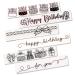 6Pcs Birthday Plastic Embossing Folders for DIY Craft Happy Birthday Gift Template Love You Embossing Folder Stencil Cake Mold for Paper Card Making Flower Scrapbook Photo Album Craft Decoration