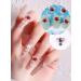 60Pcs Saturn Planet Nail Charms: 3D Glitters Rhinestones for DIY Nail Art - 12 Colors - Buy Online on SooperMarket.com