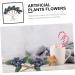 ABOOFAN 15 Pcs Artificial Berry Cuttings Christmas Faux Apples Fake Berries Green Garland Artificial Pine Picks Decor Xmas Tree Picks Blue Flowers Cherry Bean Sticks Iron Dark Bluex3pcs 18X7.5X3CMx3pcs - Buy Online on SooperMarket.com