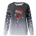 Women's Christmas Snowman Penguin Print Sweatshirt - Grey - Size M - Buy Online on SooperMarket.com