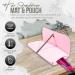 Glamza Hair Straightener Mat & Pouch - Made from Heat Resistant Safety Felt - Ideal for Home & Travel (Pink (Pouchy)) - Buy Online on SooperMarket.com