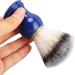 Handmade Shaving Brushes for Men - Blue Handle & Silver Ring | Beauty & Hairdressing Salon Essential - Buy Online on SooperMarket.com