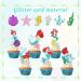 Party Supplies for Ariel Cupcake Toppers Girl Theme Birthday Brightness Supplies Favors 48 counts - Buy Online on SooperMarket.com
