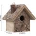 Wooden Bird Nesting Box House - Outdoor Garden Decorative Birdhouse 3.9x3.5x5.9inch - Buy Online on SooperMarket.com