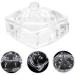 IMIKEYA Glass Jar Diamond Decor Candy Jar Nail Dish with Lid Nail Art Dish Nail Dish Cup Nail Dish Bowl with Lids Dappen Dish for Acrylic Nails Nail Liquid Holder Castor Glass Manicure - Buy Online on SooperMarket.com